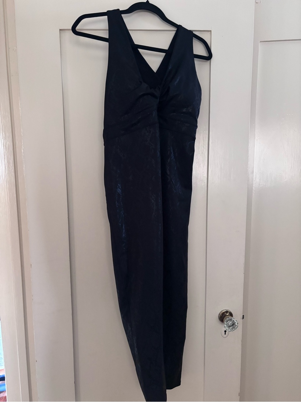 Fabletics Navy One-Shoulder Evening Dress